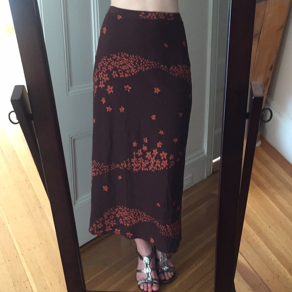 Tehen Paris Brown Maxi Skirt